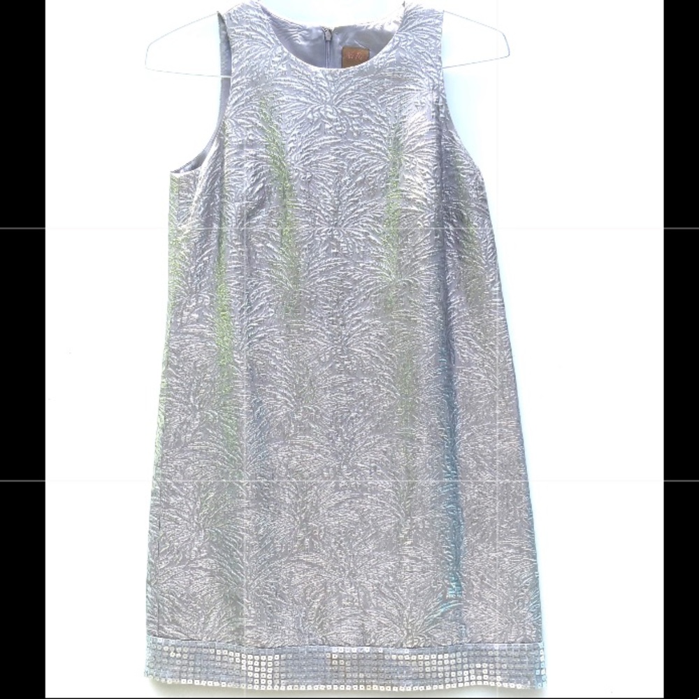 Ali Ro Size 4 Formal Sleeveless Dress Silver